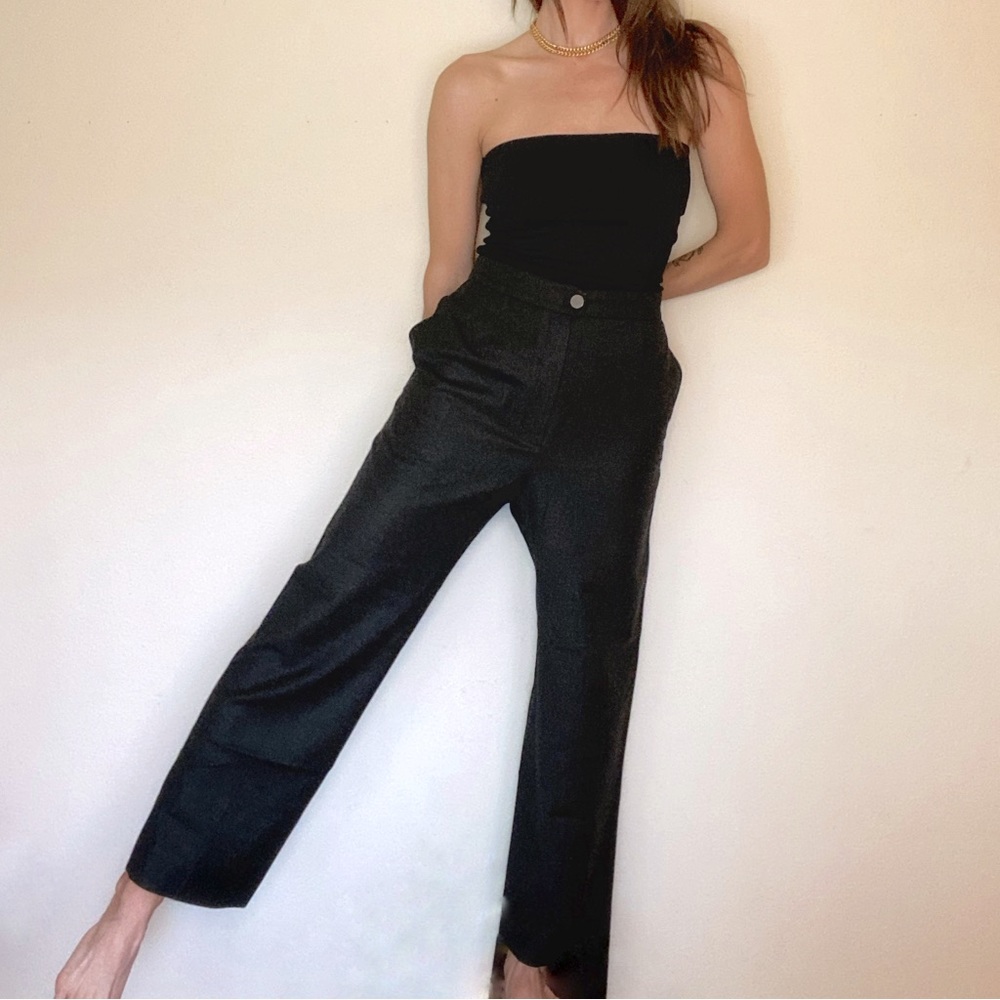 Vintage CHANEL Cashmere Blend High-Rise Straight Pants